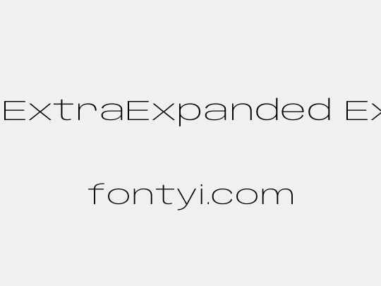 Anybody ExtraExpanded ExtraLight