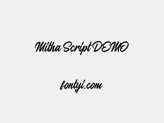 Mitha Script DEMO