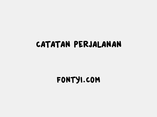 Catatan Perjalanan