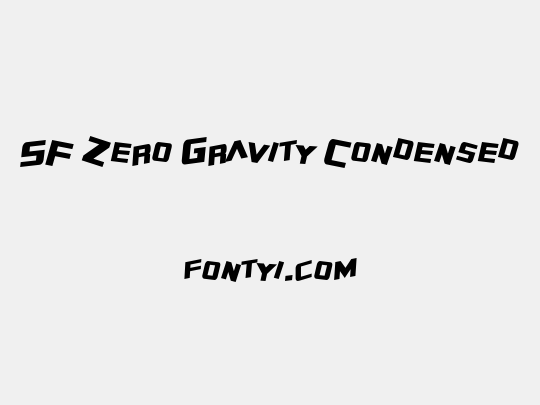 SF Zero Gravity Condensed