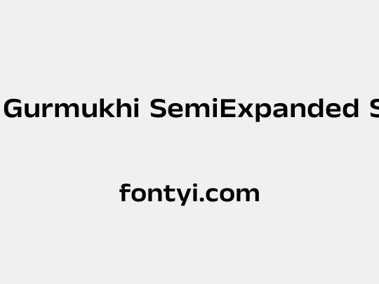 Anek Gurmukhi SemiExpanded SemiBold