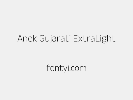 Anek Gujarati ExtraLight