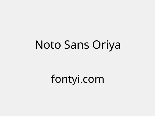 Noto Sans Oriya