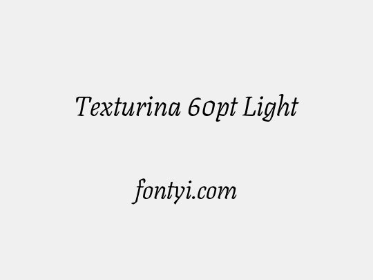 Texturina 60pt Light