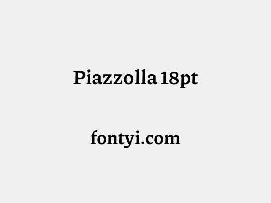 Piazzolla 18pt