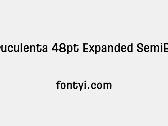 Truculenta 48pt Expanded SemiBold