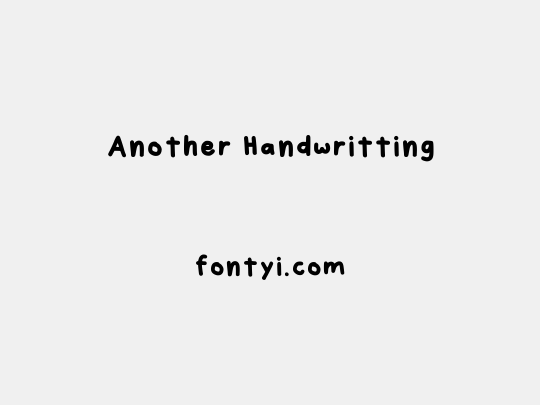 Another Handwritting