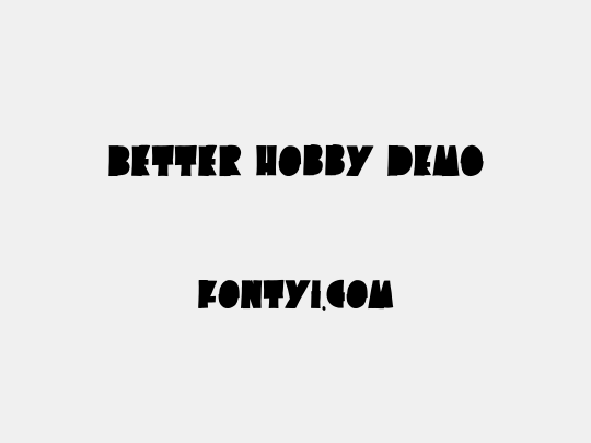 Better Hobby DEMO