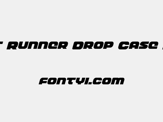 Front Runner Drop Case Italic