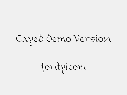 Cayed Demo Version