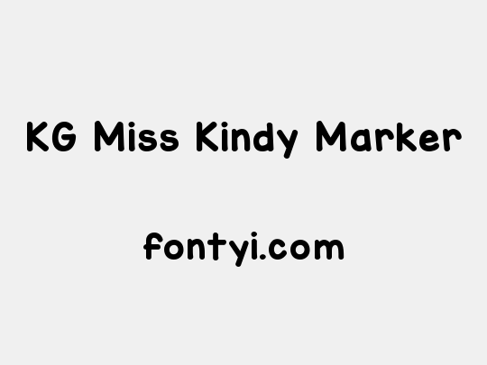 KG Miss Kindy Marker