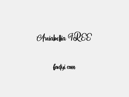 Aniabellia FREE