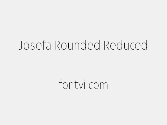 Josefa Rounded Reduced