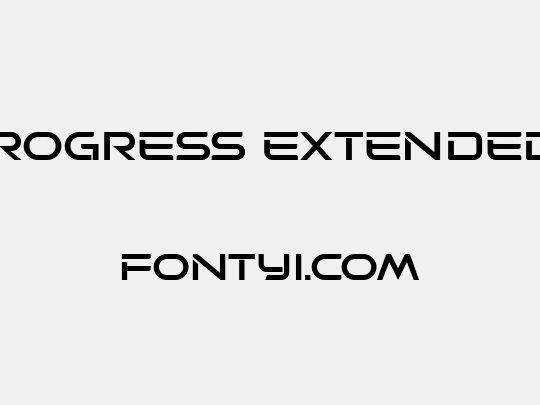 Progress Extended 1