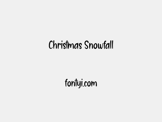 Christmas Snowfall