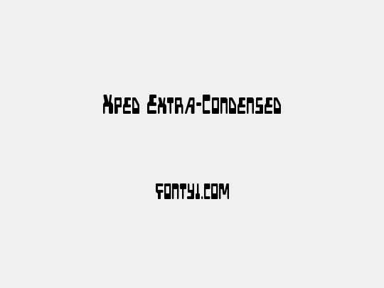 Xped Extra-Condensed