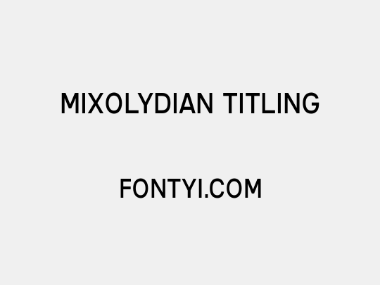 Mixolydian Titling