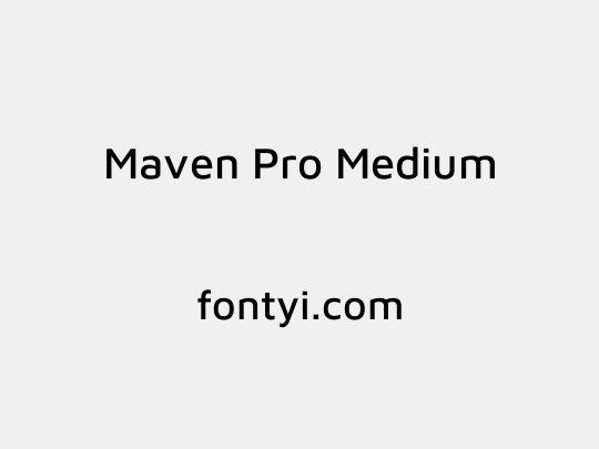 Maven Pro Medium