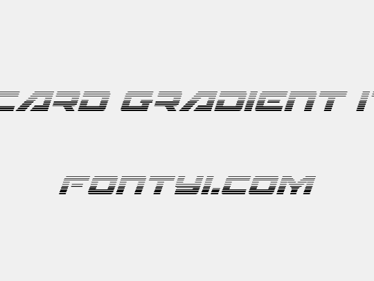 Wildcard Gradient Italic