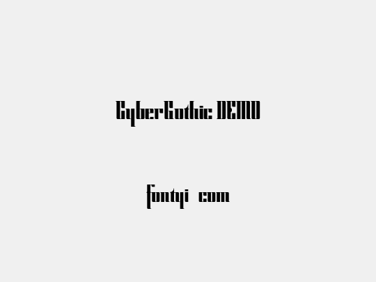CyberGothic DEMO