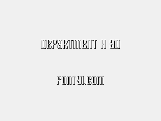 Department H 3D