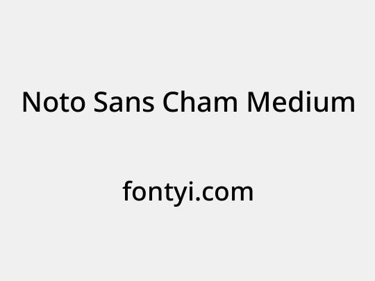 Noto Sans Cham Medium