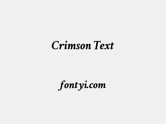 Crimson Text