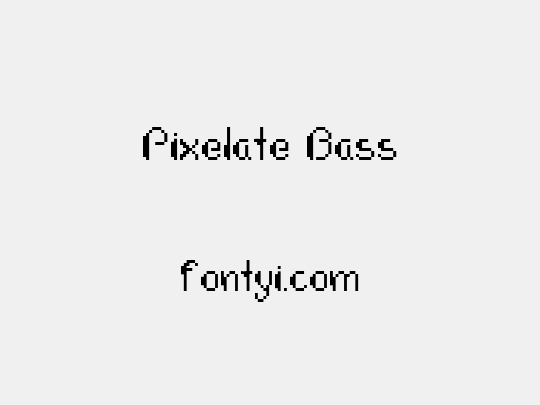 Pixelate Bass