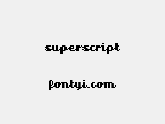 superscript