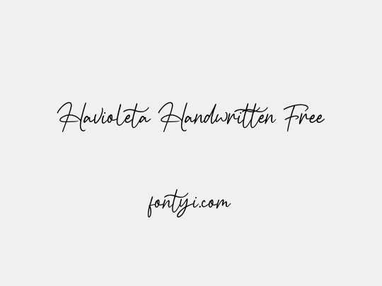 Havioleta Handwritten Free