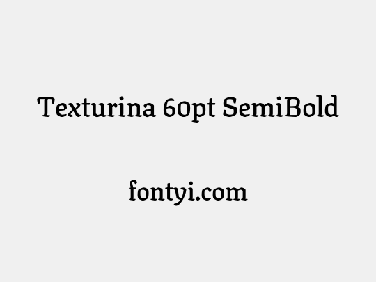 Texturina 60pt SemiBold