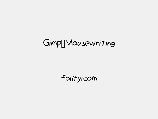 Gimp_Mousewriting