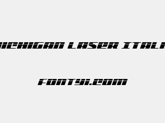 Michigan Laser Italic