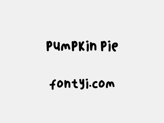 Pumpkin Pie