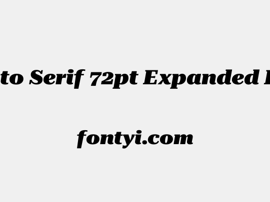 Roboto Serif 72pt Expanded Black
