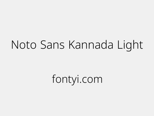 Noto Sans Kannada Light