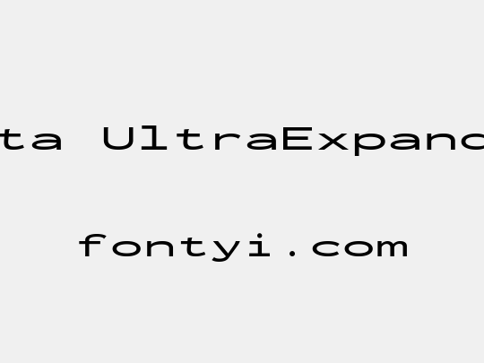 Inconsolata UltraExpanded SemiBold