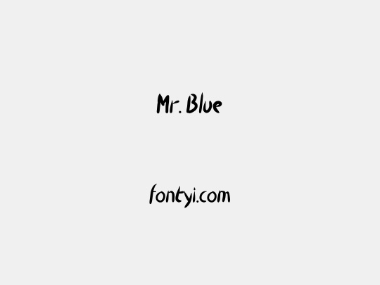 Mr. Blue