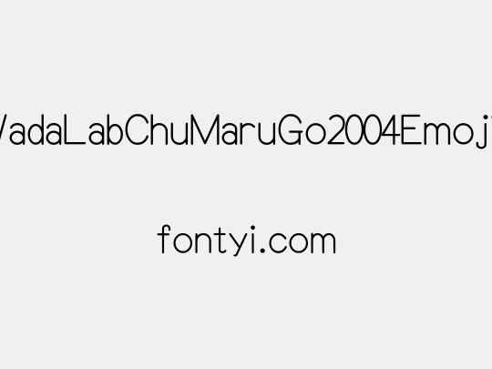 WadaLabChuMaruGo2004EmojiP