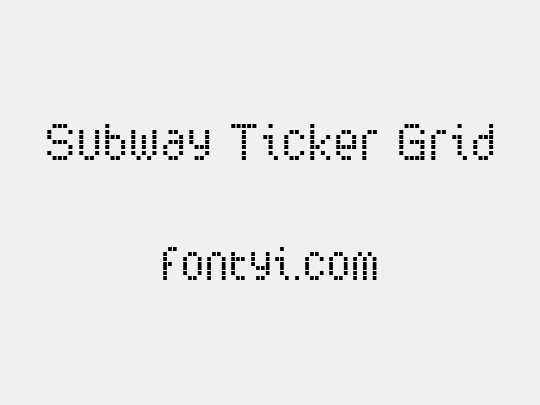 Subway Ticker Grid