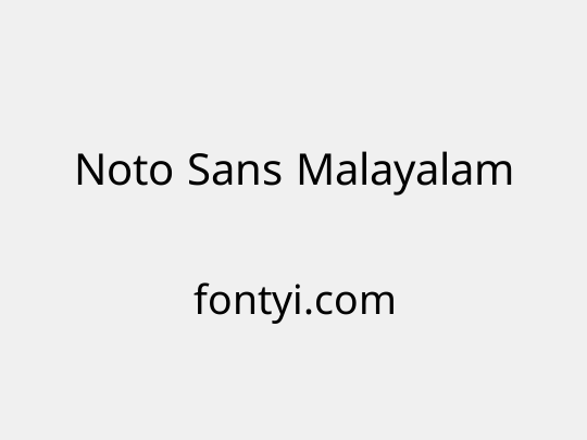 Noto Sans Malayalam