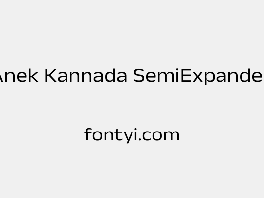 Anek Kannada SemiExpanded