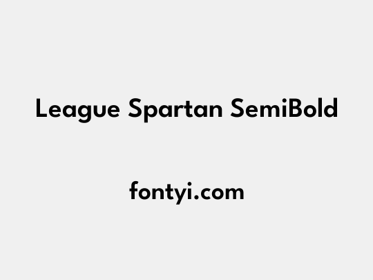League Spartan SemiBold