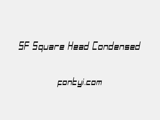 SF Square Head Condensed
