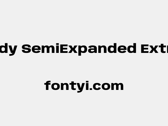 Anybody SemiExpanded ExtraBold