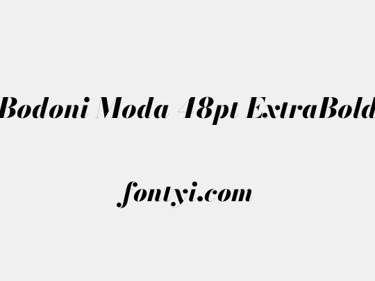 Bodoni Moda 48pt ExtraBold