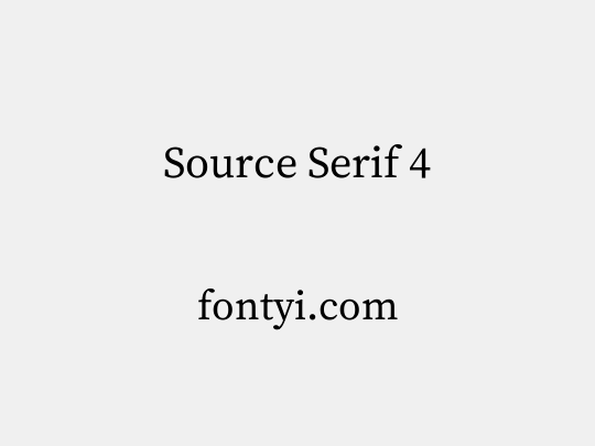 Source Serif 4