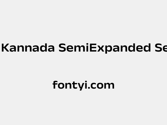 Anek Kannada SemiExpanded SemiBold