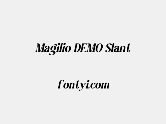 Magilio DEMO Slant