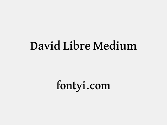David Libre Medium
